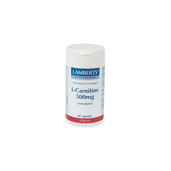 CARNITINA 500 MG 60 CAP LAMBERTS