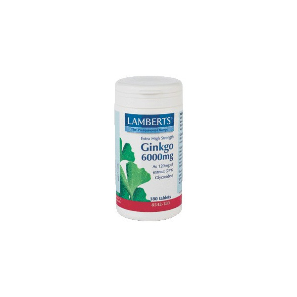 GINKGO BILOBA 6000 MG 180 COMP LAMBERTS